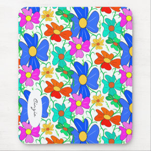 Blumenmuster Mousepad