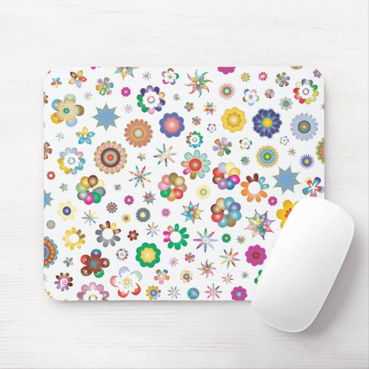 Blumenmuster Mousepad (Mit Mouse)