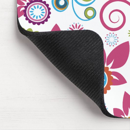 Blumenmuster Mousepad (Ecke)