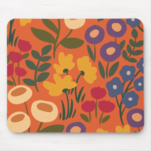 Blumenmuster Mousepad (Vorne)