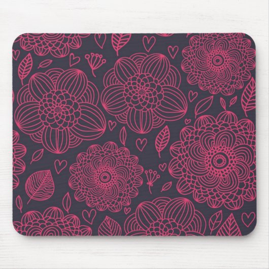 Blumenmuster Mousepad (Vorne)