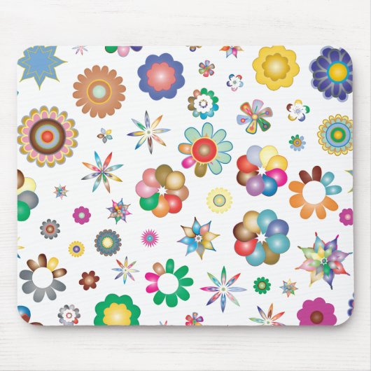 Blumenmuster Mousepad (Vorne)