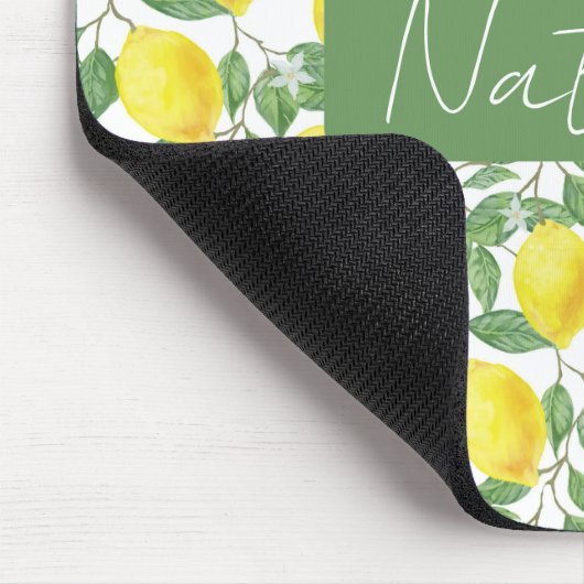 Blumenmuster-Mousepad in Aquarellfarbe Mousepad (Ecke)