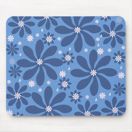 Blumenmuster-Mousepad - Stilvolle Schreibtischzugr Mousepad (Vorne)