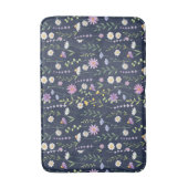 Blumenmuster-Muster-Fashion-Frühlingsblumen Badematte (Vorderseite Vertikal)