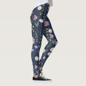 Blumenmuster-Muster-Fashion-Frühlingsblumen Leggings (Rechts)