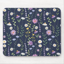 Blumenmuster-Muster-Fashion-Frühlingsblumen Mousepad