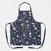 Blumenmuster-Muster-Fashion-Frühlingsblumen Schürze (Vorderseite)