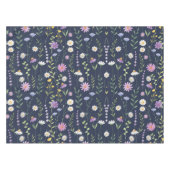 Blumenmuster-Muster-Fashion-Frühlingsblumen Tischdecke (Vorderseite (Horizontal))