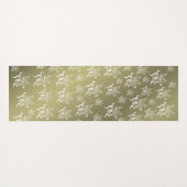 Blumenmuster + Muster, Poinsettia, zeichnend, weiß Yogamatte (Rückseite (Horizontal))