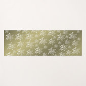 Blumenmuster + Muster, Poinsettia, zeichnend, weiß Yogamatte (Vorderseite (Horizontal))