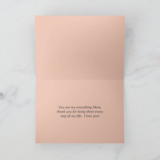 Blumenmuster Muttertagskarte Feiertagskarte (Innenseite)