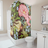 Blumenmuster nahtlos Hintergrund mit In Art Duschvorhang (Beispiel)