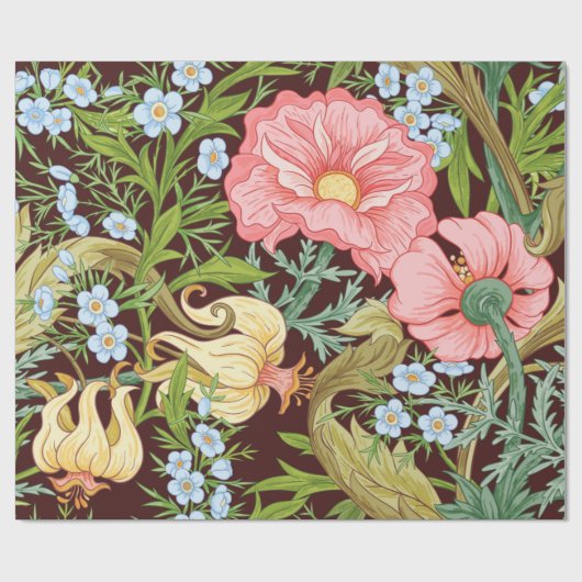 Blumenmuster nahtlos Hintergrund mit In Art Geschenkpapier (Flach)