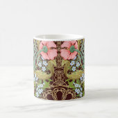 Blumenmuster nahtlos Hintergrund mit In Art Kaffeetasse (Mittel)