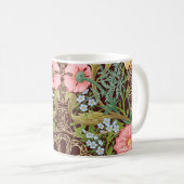 Blumenmuster nahtlos Hintergrund mit In Art Kaffeetasse (VorderseiteRechts)