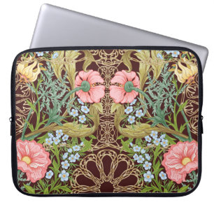 Blumenmuster nahtlos Hintergrund mit In Art Laptopschutzhülle
