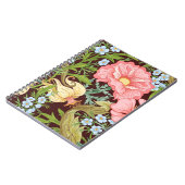 Blumenmuster nahtlos Hintergrund mit In Art Notizblock (Linke Seite)