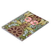 Blumenmuster nahtlos Hintergrund mit In Art Notizblock (Linke Seite)