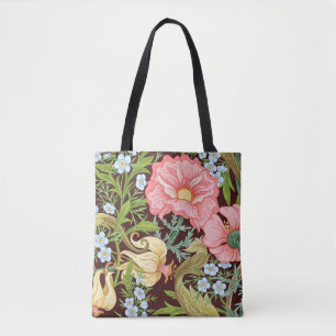 Blumenmuster nahtlos Hintergrund mit In Art Tasche