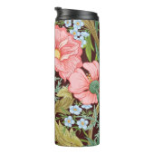 Blumenmuster nahtlos Hintergrund mit In Art Thermosbecher (Nach rechts gedreht)