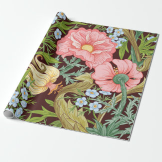 Blumenmuster nahtlos, Hintergrund mit In der Kunst Geschenkpapier