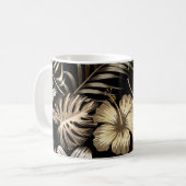 Blumenmuster Nahtlos Muster mit Blätter. Kaffeetasse (Vorderseite Links)