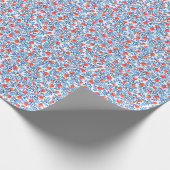 Blumenmuster: Nahtlose Blätter Geschenkpapier (Ecke)