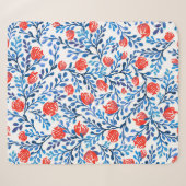 Blumenmuster: Nahtlose Blätter Sherpadecke (Vorderseite (Horizontal))