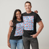 Blumenmuster: Nahtlose Blätter T-Shirt (Unisex)