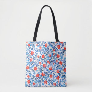Blumenmuster: Nahtlose Blätter Tasche