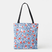 Blumenmuster: Nahtlose Blätter Tasche (Rückseite)