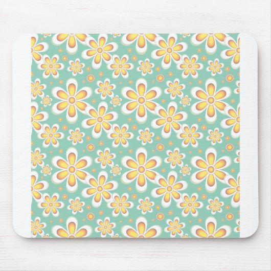 Blumenmuster Nahtlose Blume Mousepad (Vorne)