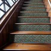 Blumenmuster Nahtlose Viktorianische Indigomuster Fliese