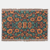 Blumenmuster Nasturtium-Blume Decke (Vorderseite)