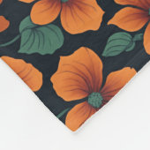 Blumenmuster Nasturtium-Blume Fleecedecke (Ecke)