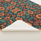 Blumenmuster Nasturtium-Blume Sherpadecke (3/4)