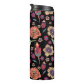 Blumenmuster | Naturlich Inspiriert Kunstwerk Thermosbecher (Nach rechts gedreht)