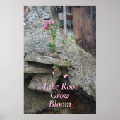 Blumenmuster nehmen Wurzel zu wachsen Blüte fotogr Poster (Vorne)