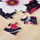 Blumenmuster Niedliche weiße Blume Puzzle (Seite)