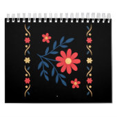 Blumenmuster-Notebook Kalender (Titelbild)