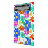 Blumenmuster-Notebook Mini Klemmbrett (Gewinkelt2)