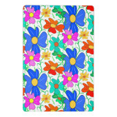 Blumenmuster-Notebook Mini Klemmbrett (Rückseite)