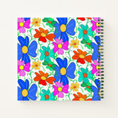 Blumenmuster-Notebook Notizblock (Rückseite)