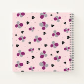 Blumenmuster-Notebook Notizblock (Rückseite)