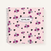 Blumenmuster-Notebook Notizblock (Vorderseite)