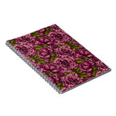 Blumenmuster-Notebook Notizblock (Rechte Seite)