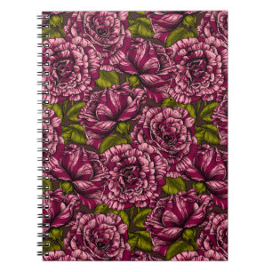 Blumenmuster-Notebook Notizblock