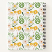 Blumenmuster Notizblock (Rückseite)