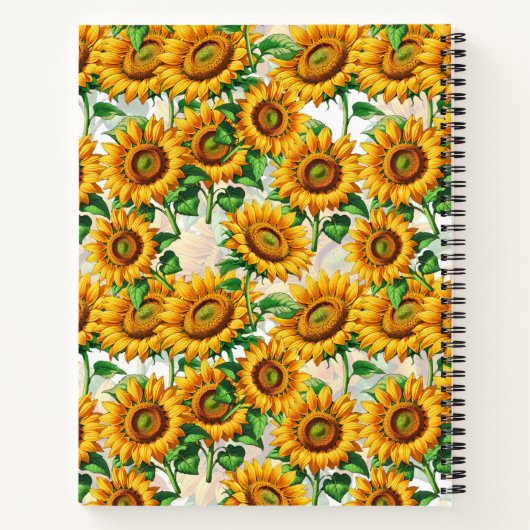 Blumenmuster Notizblock (Rückseite)